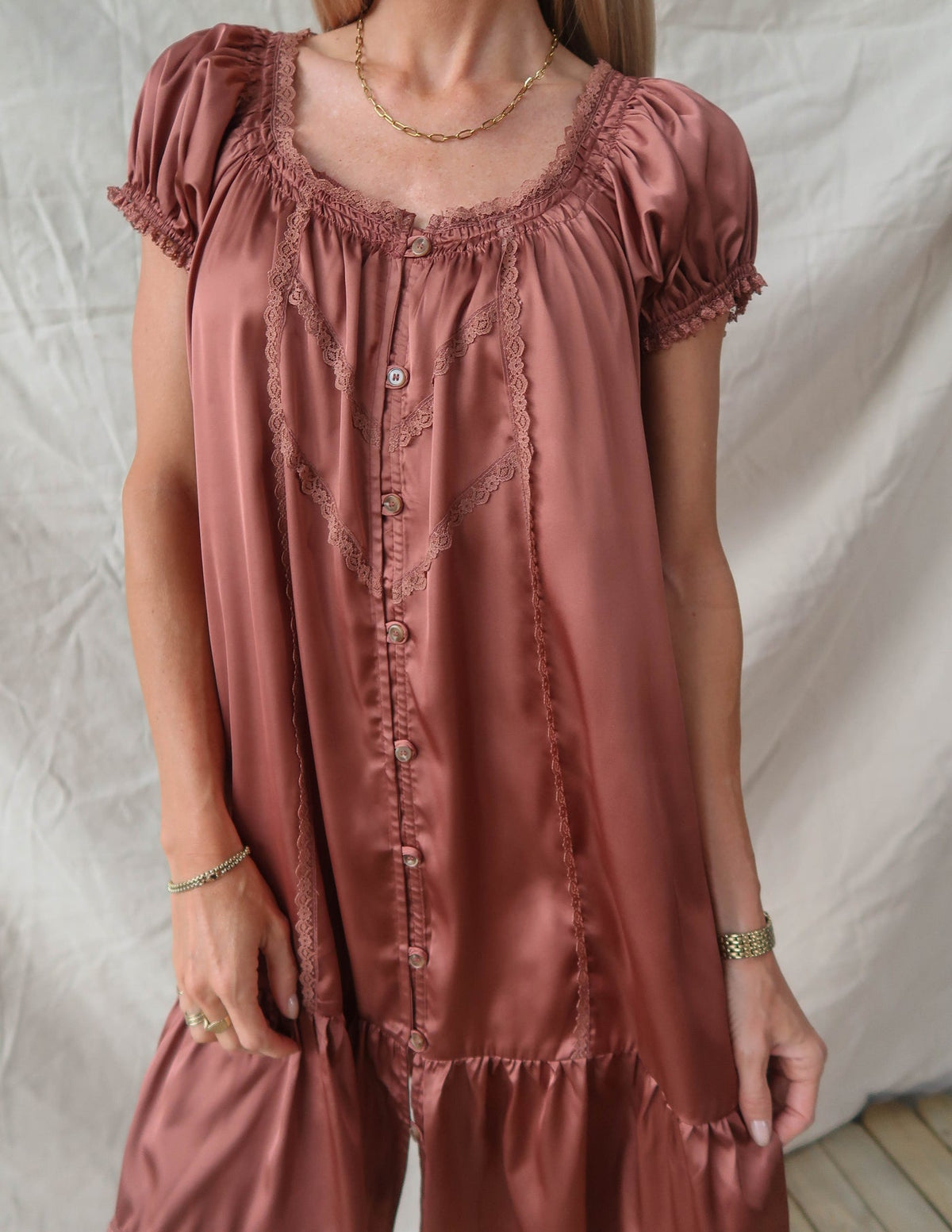 Golden Hour Satin Dress