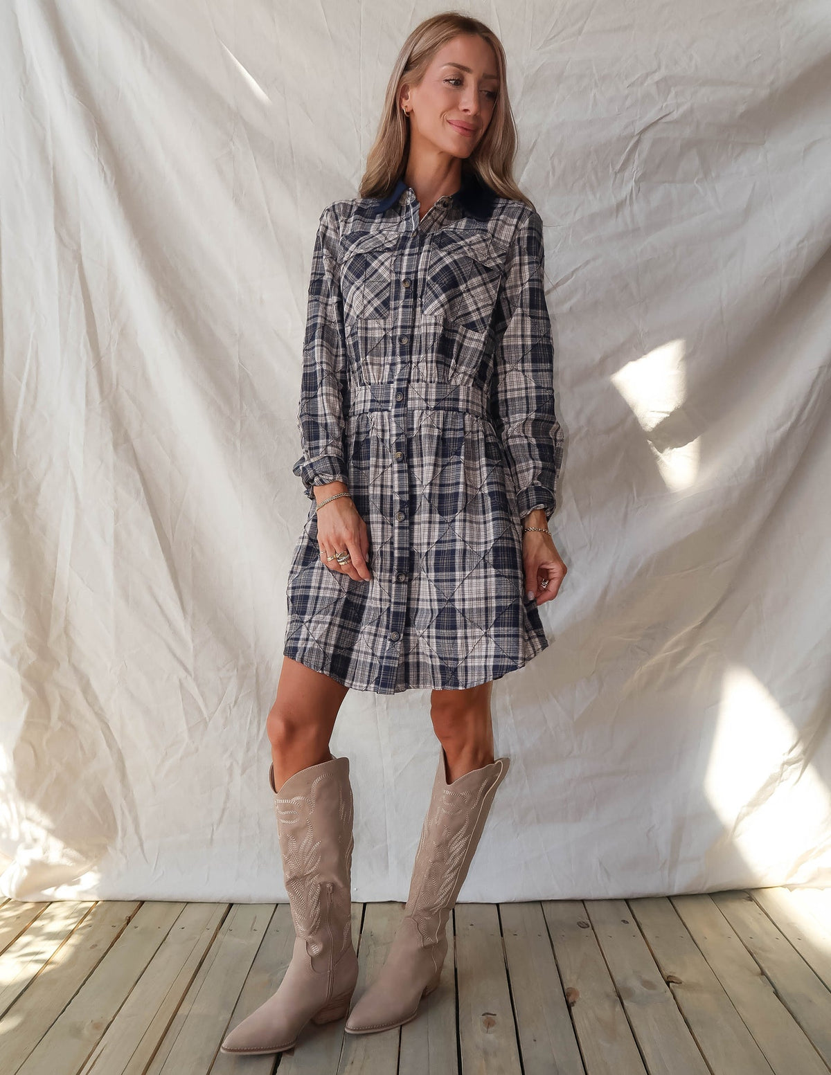 Alessia Plaid Dress