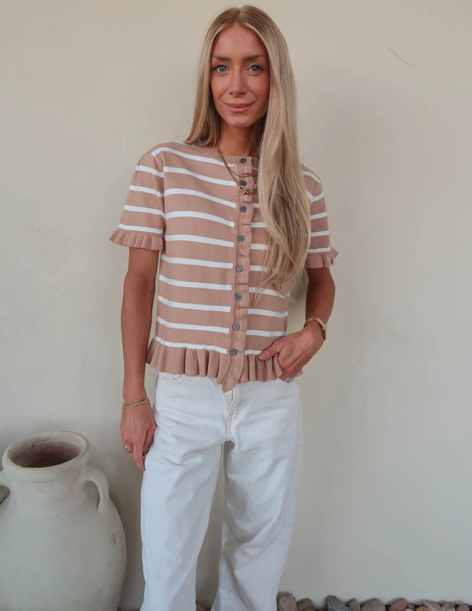 Jeselle Striped Cardigan