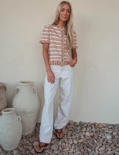 Jeselle Striped Cardigan