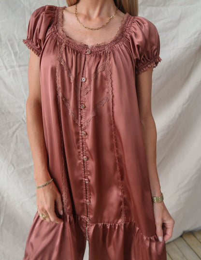 Golden Hour Satin Dress