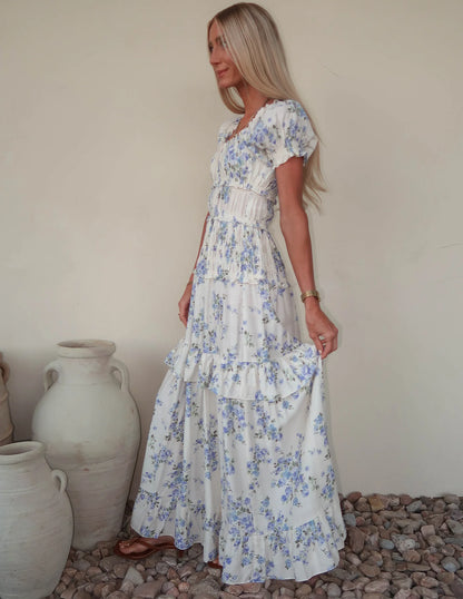 Katy Floral Tiered Dress