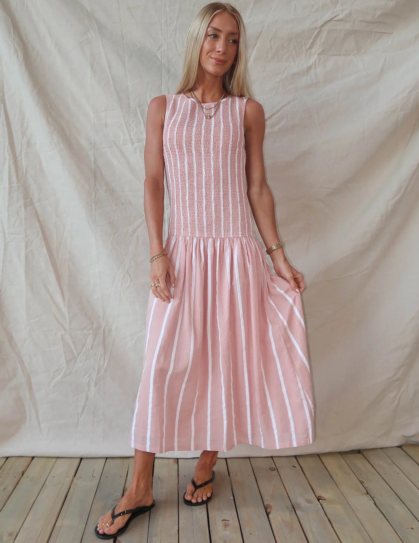 Coastal Breeze Stripe Dress