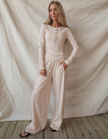 Soft Season Henley Set