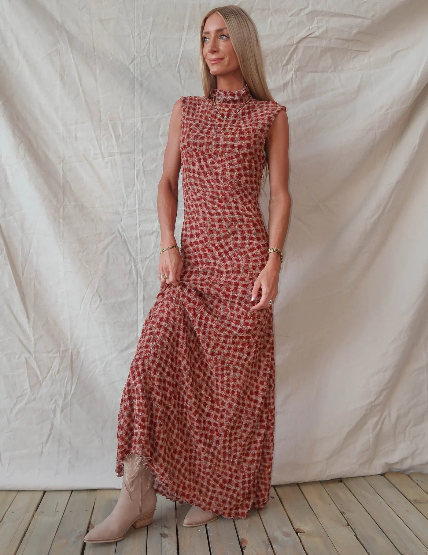 Saffron Bloom Maxi Dress