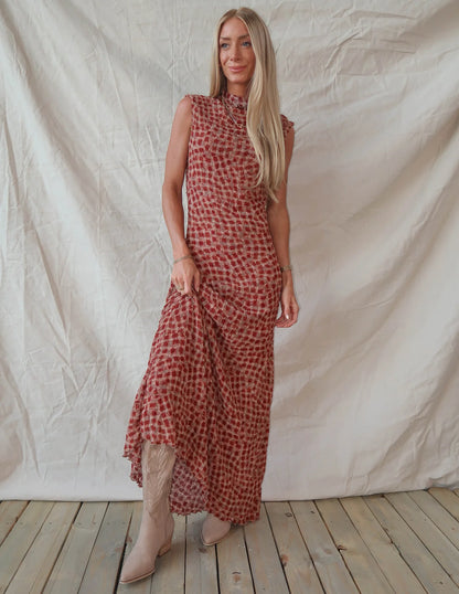 Saffron Bloom Maxi Dress