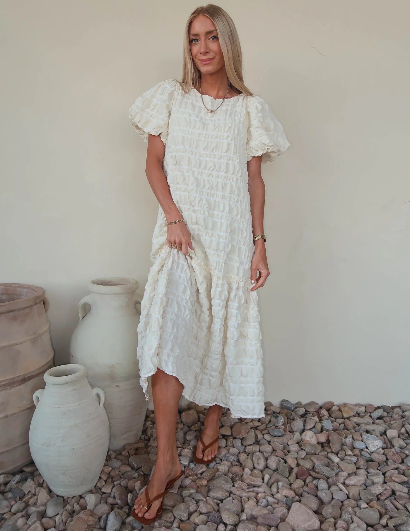 Janine Textured Dress
