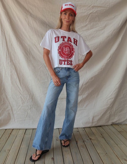 Utah Retro Play Crop Top