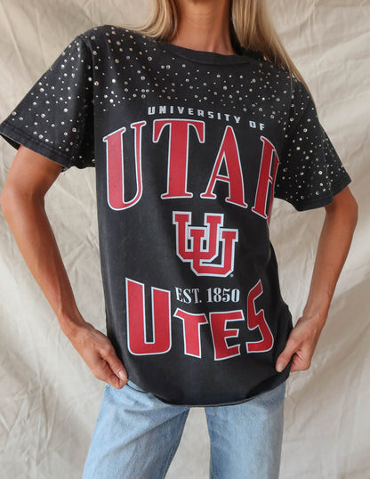 Utah Utes Rhinestone Tee