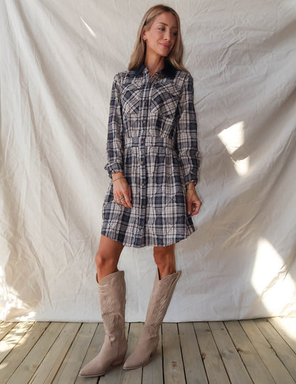 Alessia Plaid Dress