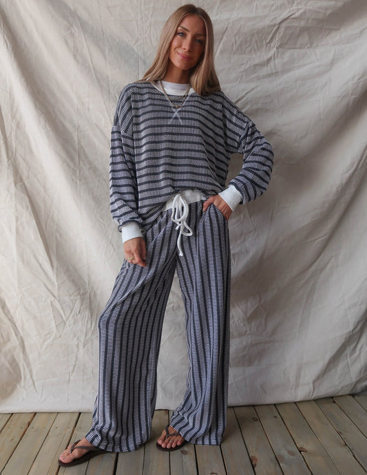 Colleen Striped Two Piece Set