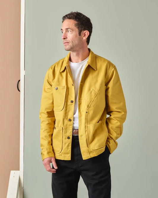 Coverall Jacket - Raw Denim (Mustard)